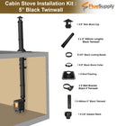 Cabin Installation Kit : 5" Black Twinwall