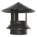Rain Cap 5" BLACK Twinwall